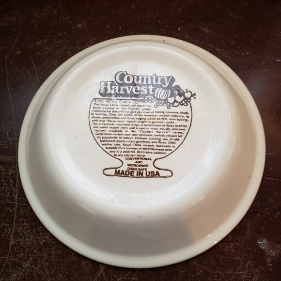 Vintage Royal China Quiche Lorraine Pie Pan - Picture 2 of 2